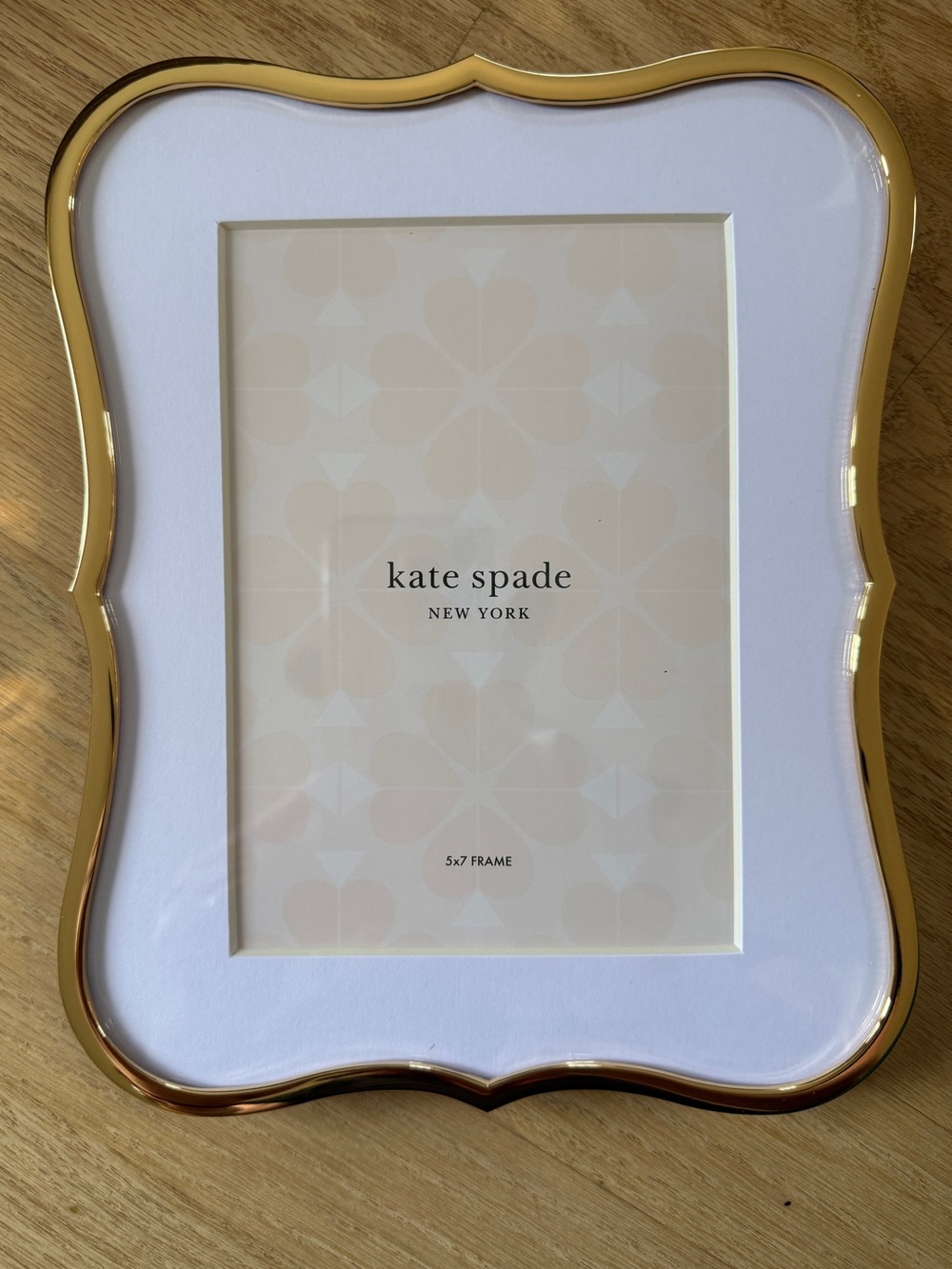 kate spade 5x7 gold scalloped-edge picture frame